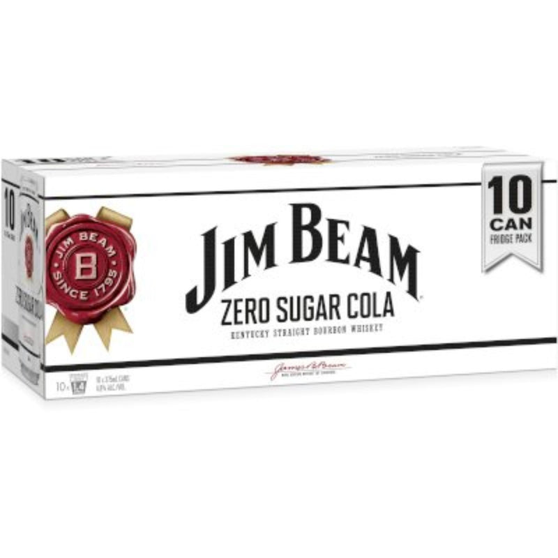 Jim Beam Zero Cola 375ml 10pk