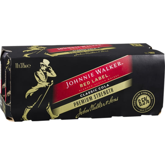 Johnnie Walker Cola 6.5% Can 375ml 10pk