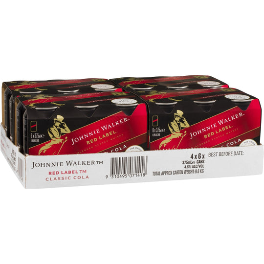 Johnnie Walker & Cola Cans 24pk