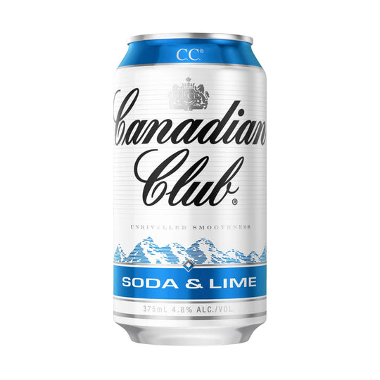 Canadian Club Soda & Lime 375ml 30pk