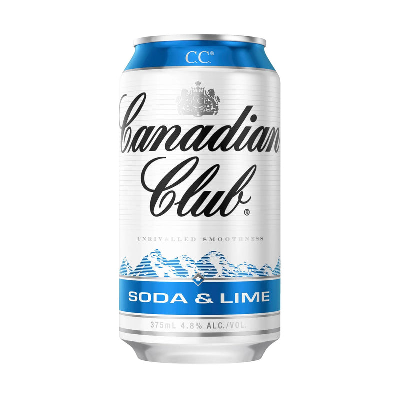 Canadian Club Soda & Lime 375ml 30pk