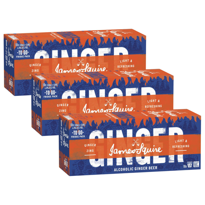 James Squire Ginger Beer Can 330ml 30pk
