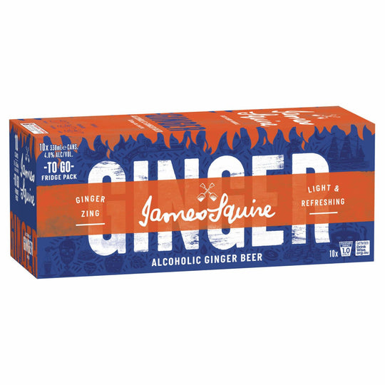 James Squire Ginger Beer Can 330ml 10pk