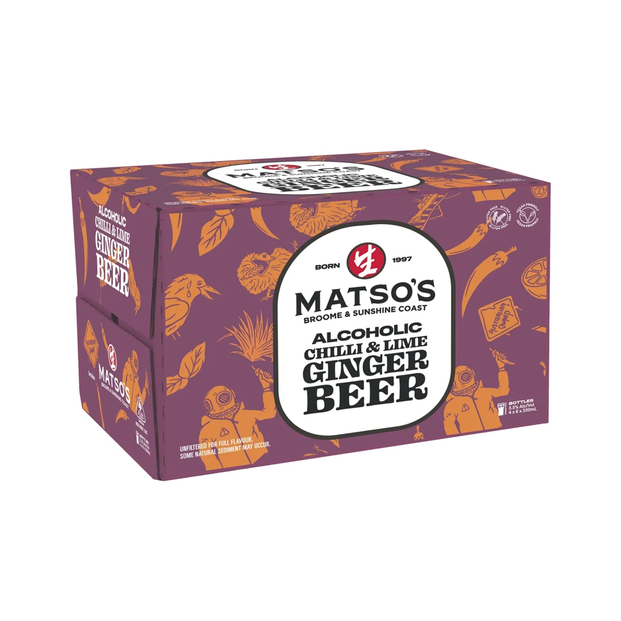 Matso's Chilli and Lime Ginger Beer 24pk – Sense of Taste