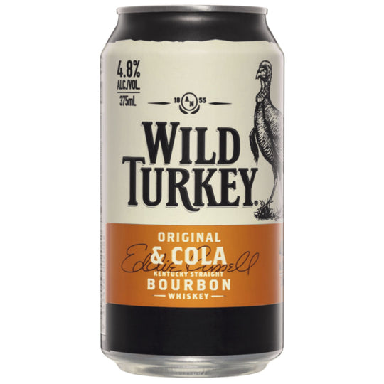 Wild Turkey Bourbon and Cola Cans 375ml 30pk