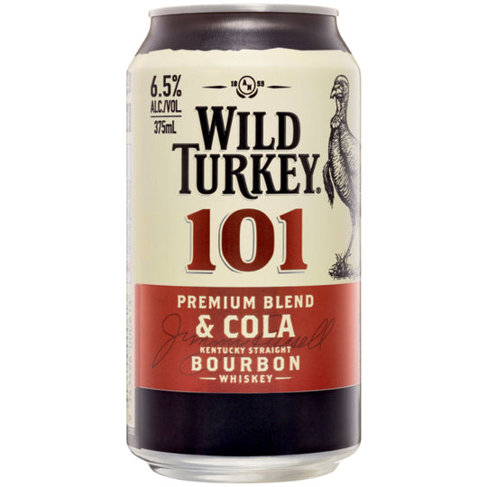 Wild Turkey 101 Bourbon & Cola 6.5% Can 375ml 30pk