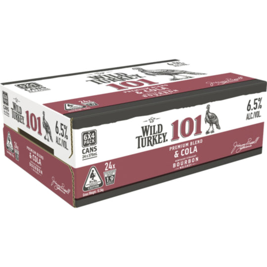 Wild Turkey & Cola 101 Can 375ml 24pk