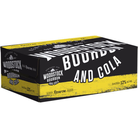 Woodstock Bourbon & Cola 12% Can 200ml 24pk