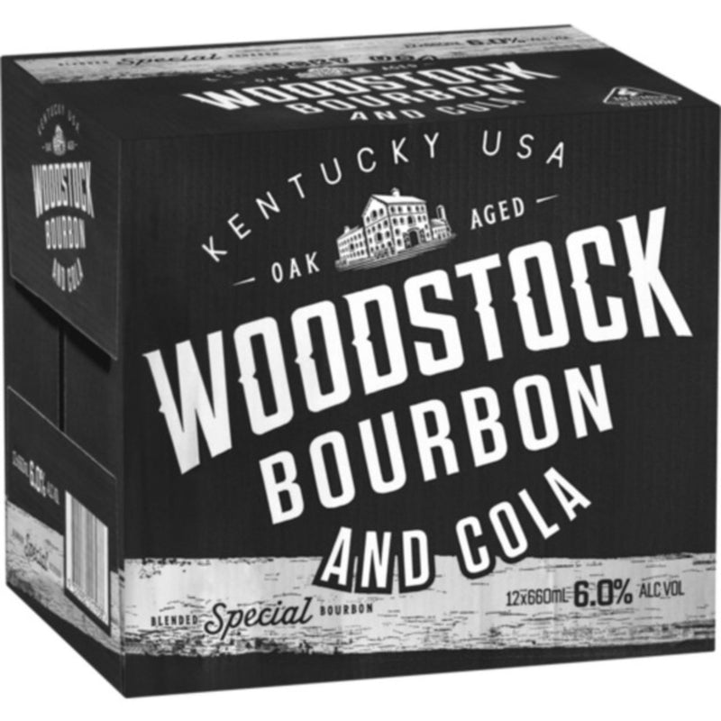Woodstock Bourbon & Cola 6% 660ml 12pk