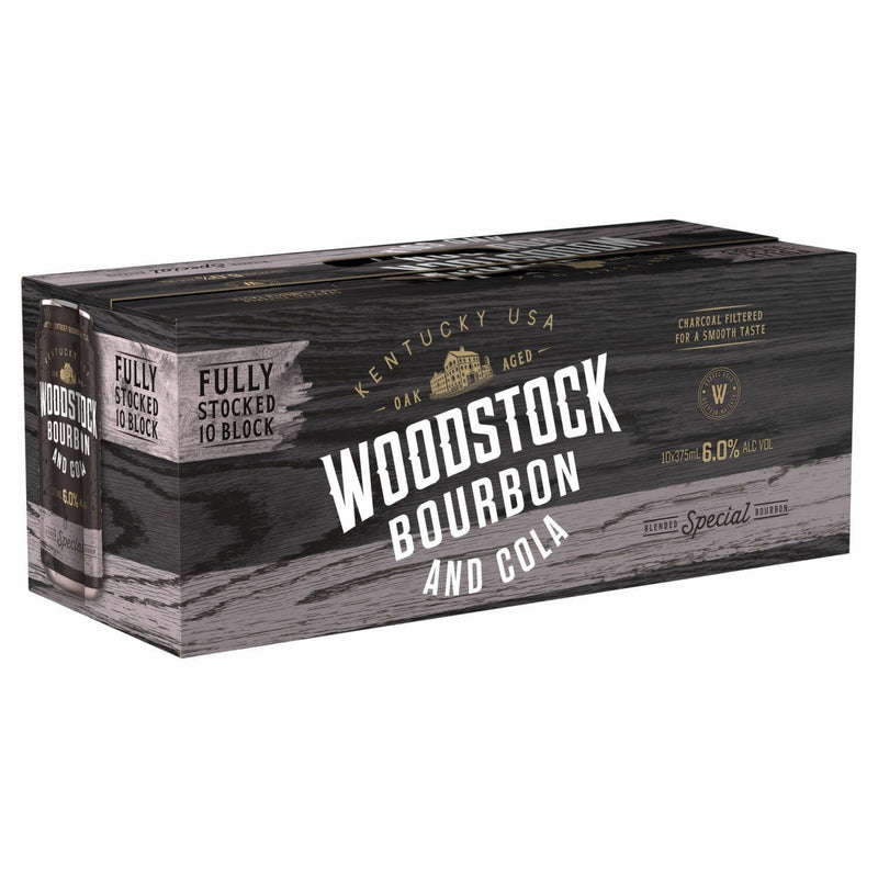 Woodstock Bourbon & Cola 6% 375ml 10pk