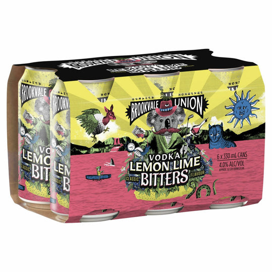 Brookvale Union Vodka Lemon Lime & Bitters 6pk