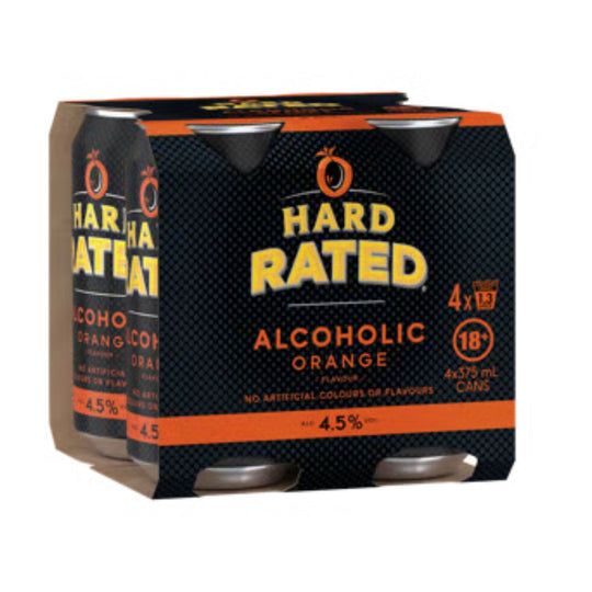 Hard Rated Orange Can 375ml 4pk