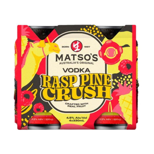 Matso's Raspberry Pine Crush 4x330ml