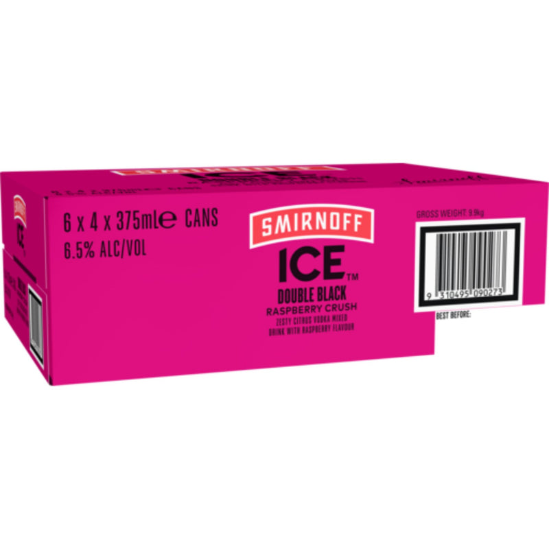 Smirnoff Double Raspberry Crush 375ml 24pk
