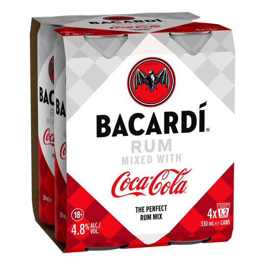 Bacardi Coca cola 330ml 4pk