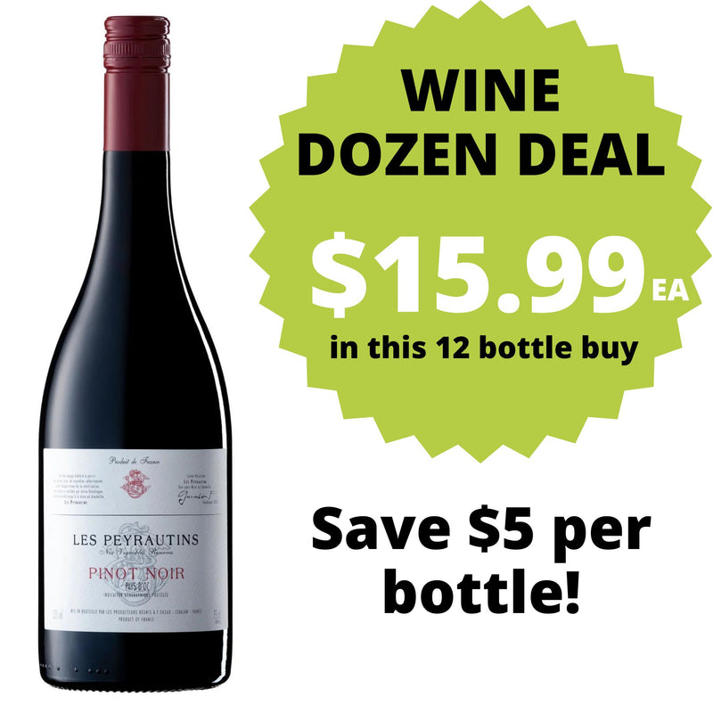 Les Peyrautins Pinot Noir DOZEN DEAL