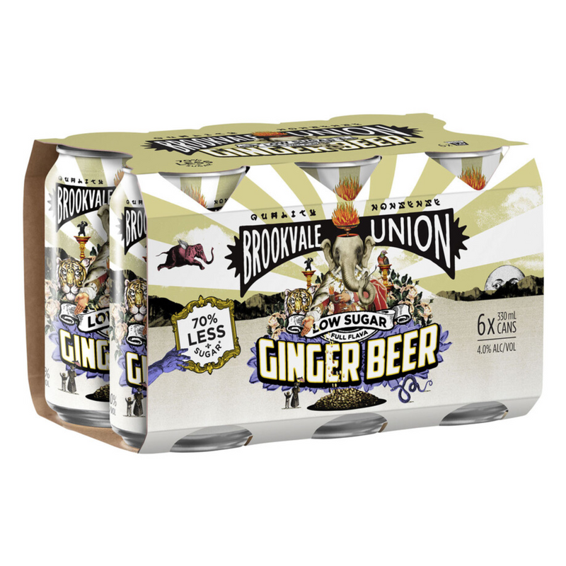 Brookvale Union Ginger Beer Low Sugar Can