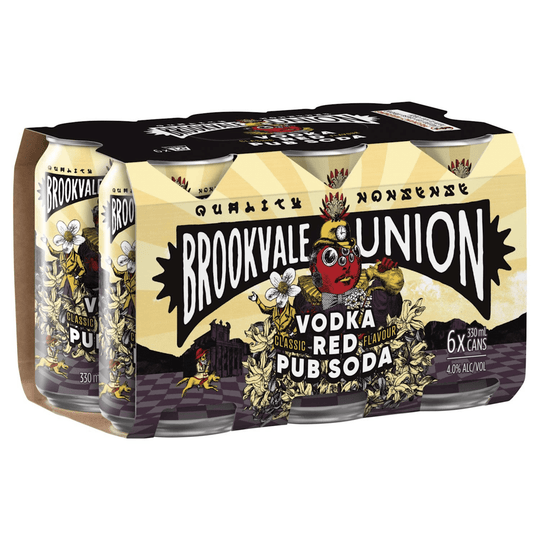 Brookvale Union Red Pub Soda 330ML 6pk