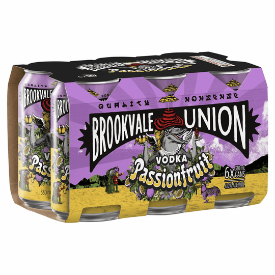Brookvale Union Vodka Passionfruit Can 330ML 6pk