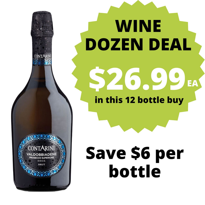 Contarini Valdobbiadene Prosecco Brut DOCG DOZEN DEAL