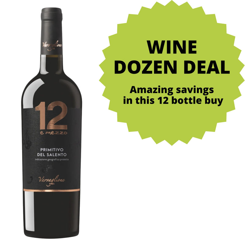 Varvaglione 12 E Mezzo Primitivo Del Salento DOZEN DEAL