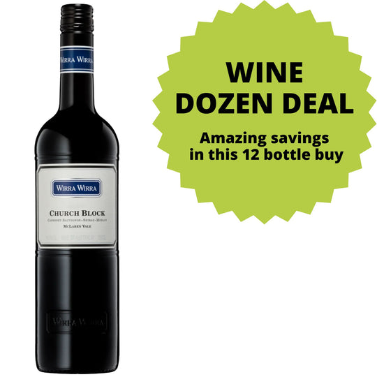 Wirra Wirra Church Block Cabernet Sauvignon Shiraz Merlot DOZEN DEAL