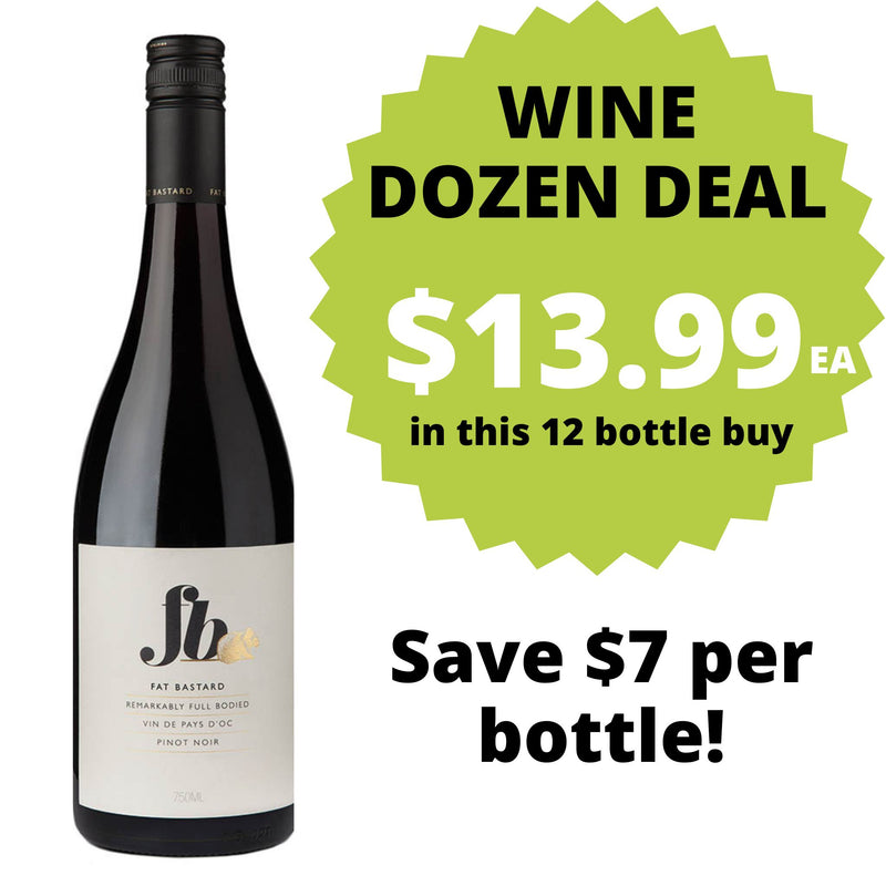 Fat Bastard Pinot Noir DOZEN DEAL