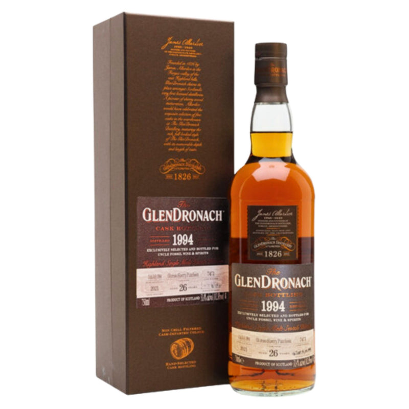 Glendronach 1994 Single Cask No.7471 Oloroso Sherry Puncheon 26 Year Old Single Malt Scotch Whisky