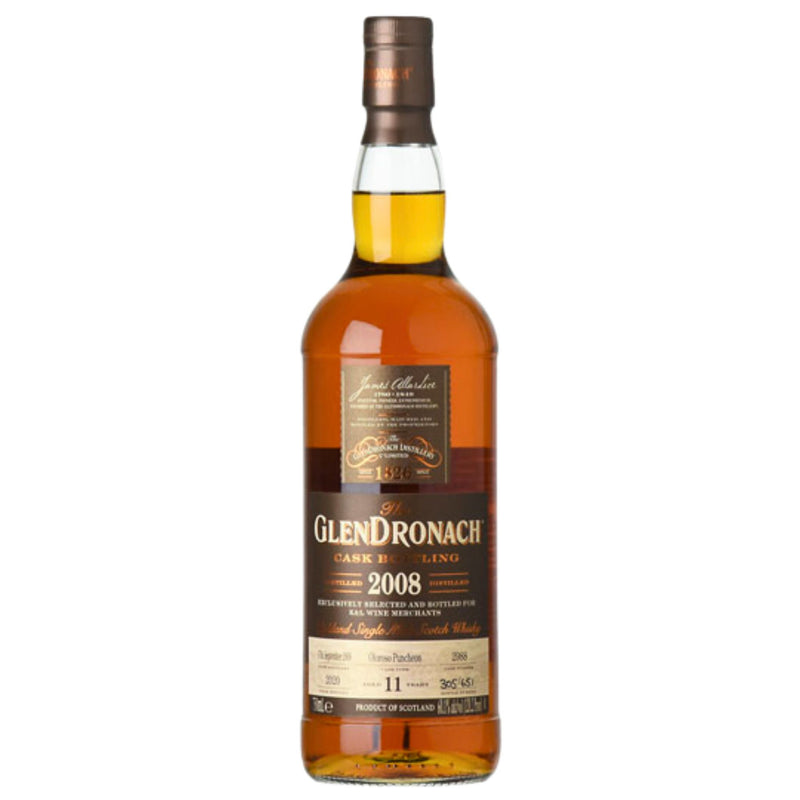 Glendronach 2008 Single Cask No.2988 Oloroso Sherry Puncheon 11 Year Old Single Malt Scotch Whisky