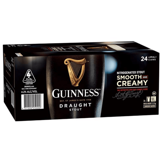 Guinness Draught Stout Can 470ml 24pk