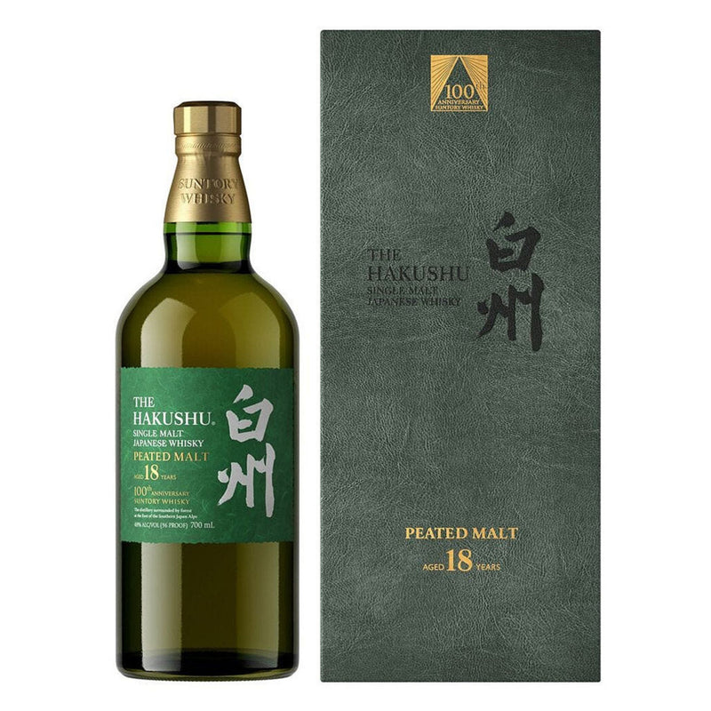 Hakushu 18 Year Old Peated Malt Single Malt Japanese Whisky 100th Anniversary Edition