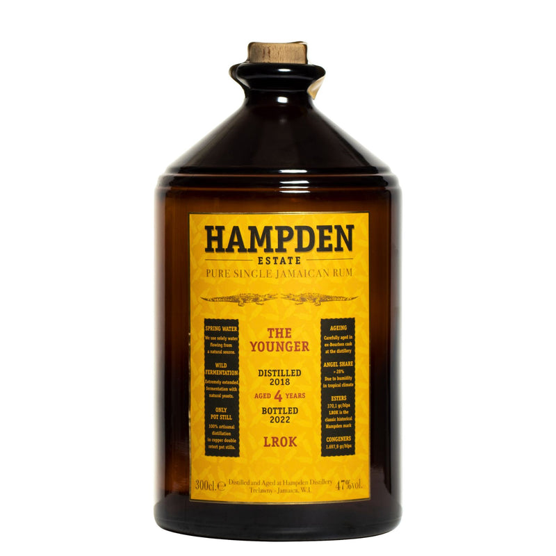 Hampden Estate 2018 4 Year Old The Younger LROK Pure Single Jamaican Rum 3L