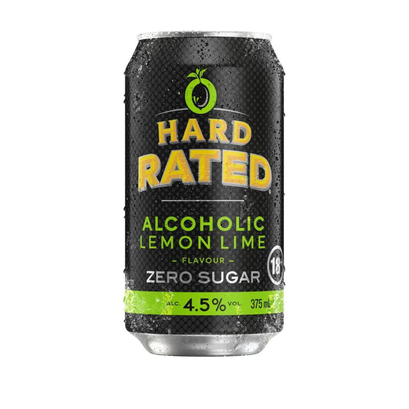 Hard Rated Zero Sugar Lemon Lime Can