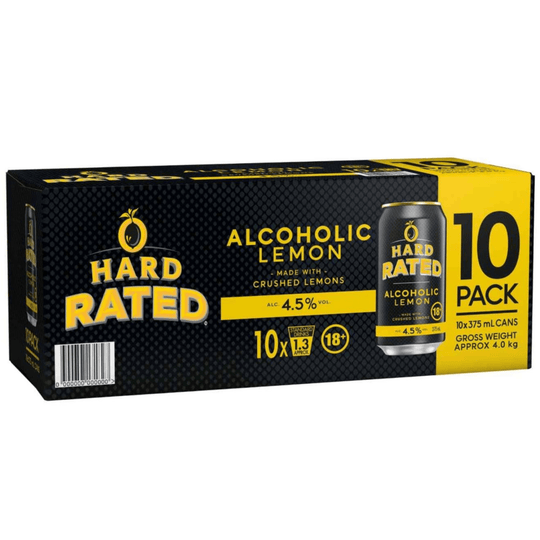 Hard Rated Lemon Can 375ml 10pk