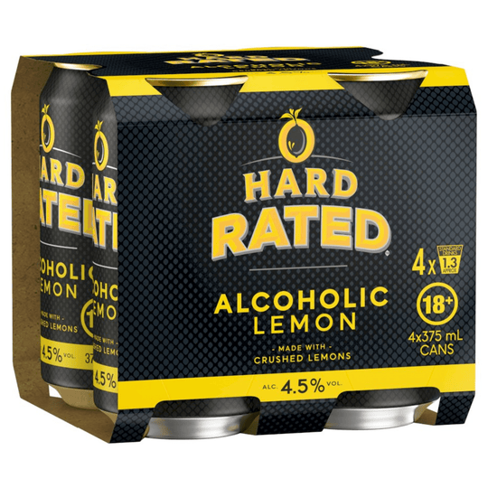 Hard Rated Lemon Can 375ml 4pk