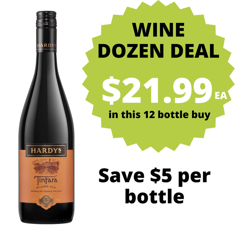 Hardys Tintara Grenache Shiraz Mataro DOZEN DEAL