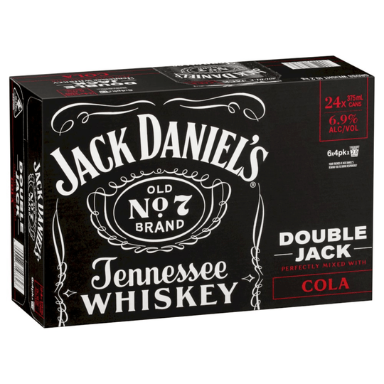 Jack Daniel's Double Jack & Cola Can 375ml 24pk