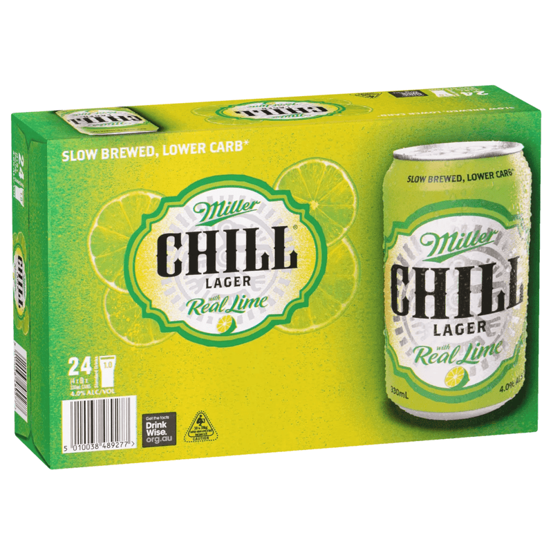 Miller Chill Lime Lager Can 330ml