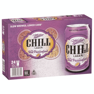 Miller Chill Passionfruit Lager Can 330ml