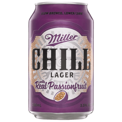 Miller Chill Passionfruit Lager Can 330ml
