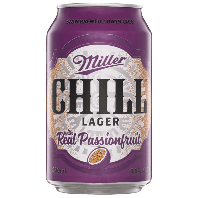 Miller Chill Passionfruit Lager Can 330ml
