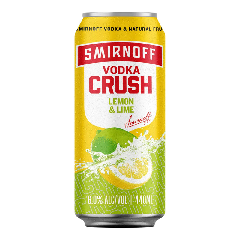 Smirnoff Crush 6% Lemon & Lime Cans