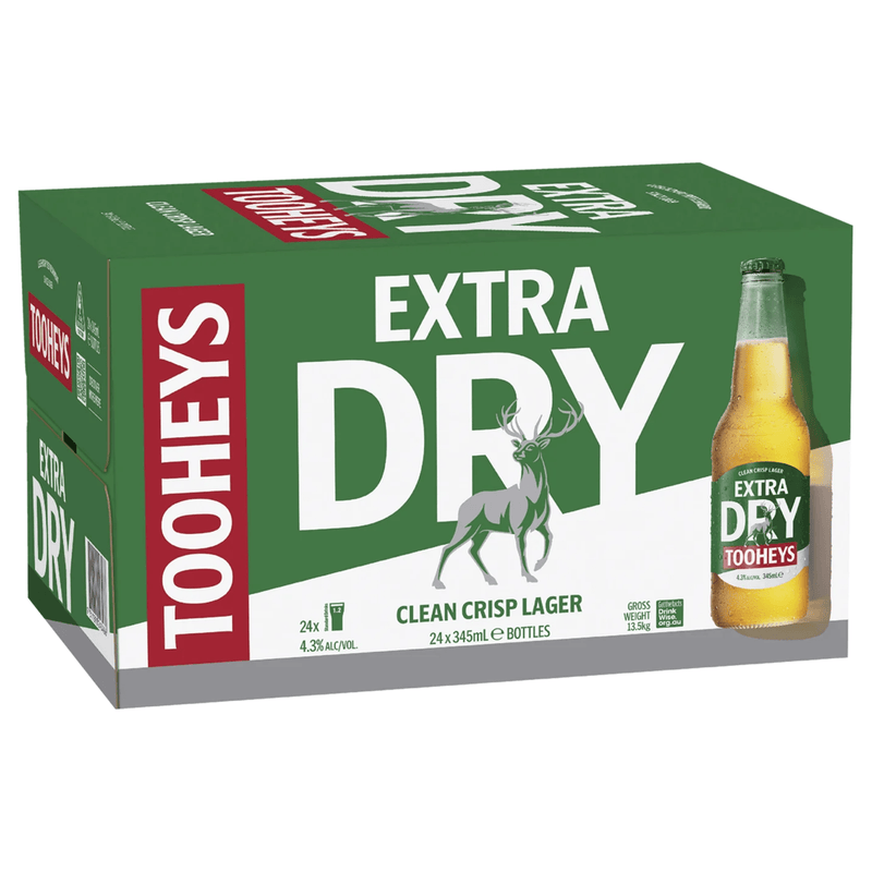 Tooheys Extra Dry Bottle 345ml