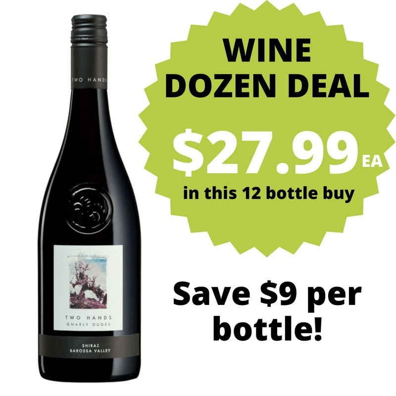 Two Hands Gnarly Dudes Shiraz DOZEN DEAL