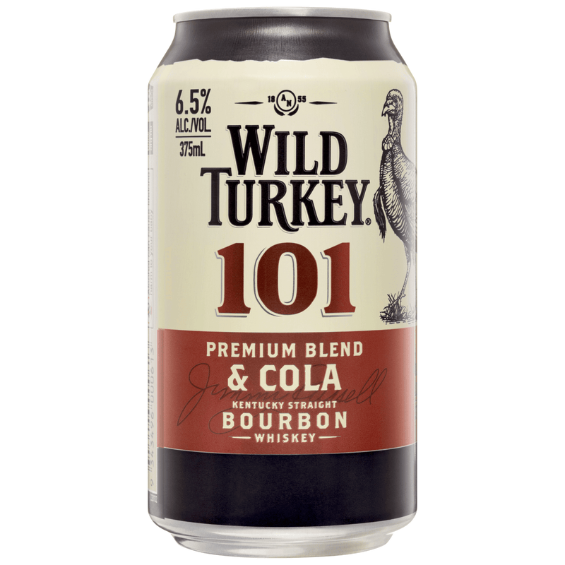 Wild Turkey 101 Bourbon & Cola 6.5% 10PK Cans 375ml