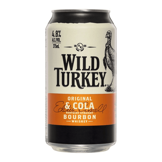 Wild Turkey Bourbon and Cola Cans 375ml
