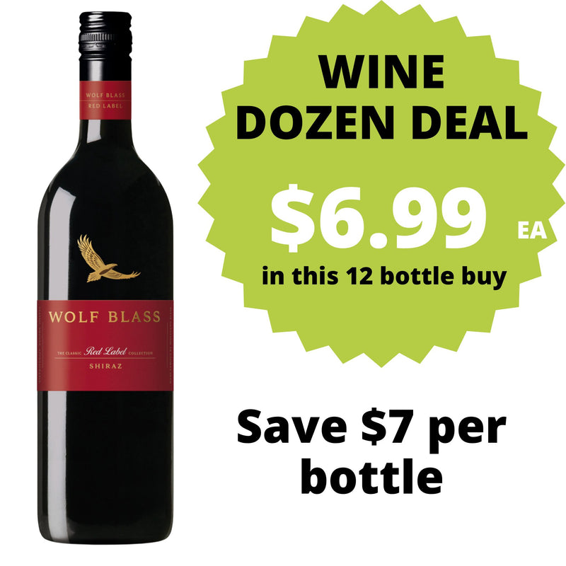 Wolf Blass Red Label Shiraz DOZEN DEAL