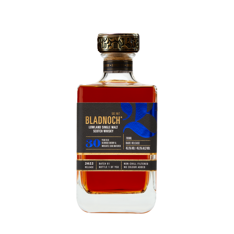 Bladnoch 30 Year Old Oloroso Sherry & Moscatel Cask Matured Single Malt Scotch Whisky