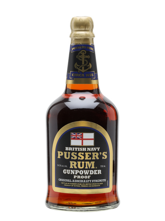 British Navy Pusser’s Gunpowder Proof Rum