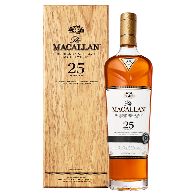 The Macallan 25 Year Old Sherry Oak Cask Single Malt Scotch Whisky